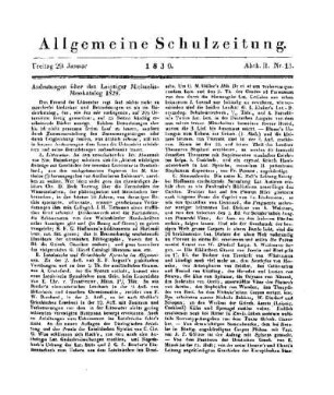 Andeutungen über den Leipziger Michaelis-Messkatalog 1829
