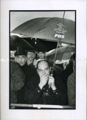 Gregor Gysi zum 1. Mai 1991 am Reichstag