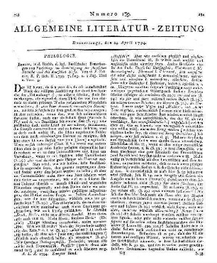 Hillmer, G. F.: Bemerkungen und Vorschläge zu Berichtigung der deutschen Sprache und des deutschen Styls. Berlin: Realschule 1793
