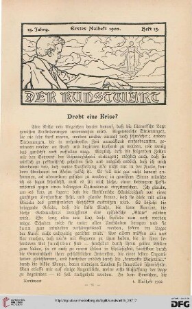 Heft 15 (1. Maiheft 1902)