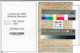 Entnazifizierung Carl Giersberg , geb. 12.07.1899 (Lehrer)
