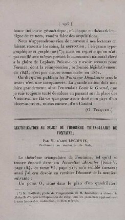 Rectification au sujet du théorème triangulaire de fontaine.
