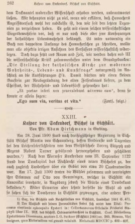262-276 Kaspar von Seckendorf, Bischof in Eichstätt