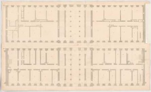 Fischer, Carl von; München; Marstall und Pagerie - 2. Variante - Pagerie (Grundriss)