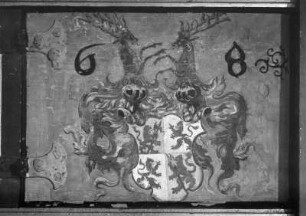Flügelaltar : Flügelaltar. Holz, bemalt (1568). Bildfeld der Predella. Rohrmoos (Oberstdorf), Kapelle Sankt Anna