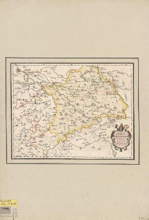 Karte der Diözese Meißen, ca. 1:1 000 000, Kupferstich, um 1750 : Dioecesis Episcopatus Misnensis ... ex Matricula Misnensi Anni 1346 designatos / à R. P. Antonio Steyerer S. I.. - [Ca. 1:1 000 000]. - [S.l.] , [um 1750]. - 1 Kt. : kolor. Kupferst. ; 29 x 23 cm