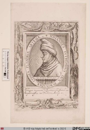 Bildnis Johann Ohnefurcht (Jean sans Peur), Herzog von Burgund (reg. 1404-19)