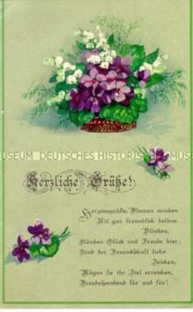 Grußkarte mit Gedicht
