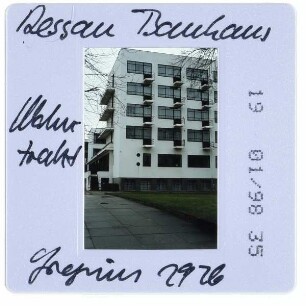 Dessau, Bauhaus : Atelierhaus