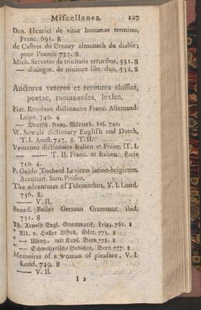 Auctores veteres et recentes classici, poetae, romanenses, lexica