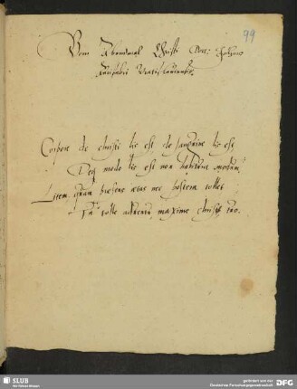 [Johannes Aurifaber (1517-1568):] Vom Abendmal Christi