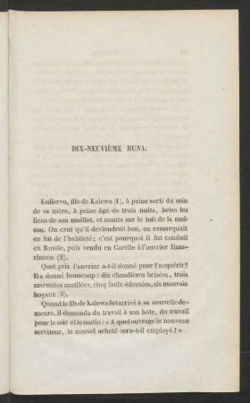 Dix-Neuvième Runa.