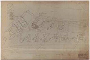 Studentenwohnheim Siegmunds Hof, Berlin-Tiergarten Abschnitt Ost. Erweiterung: Lageplan Gesamtanlage, 1:500