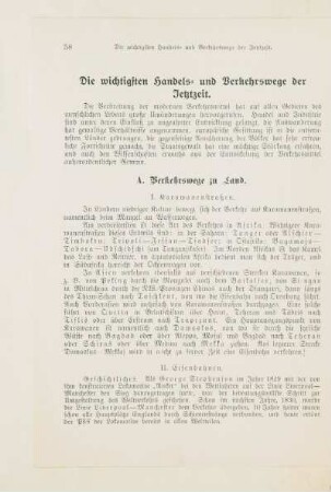 Die wichtigsten Handels- und Verkehrswege der Jetztzeit