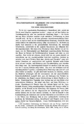 Staatsbürgerliche Belehrung und staatsbürgerliche Erziehung