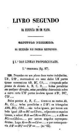 Livro Segundo. Da Extensao em um Plano.