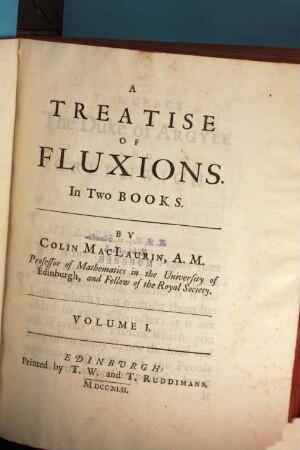 A treatise of fluxions : in two books. 1