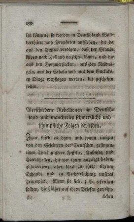 Verschiedene Rebellionen in Deutschland und mancherley schmerzliche und schimpfliche Folgen derselben