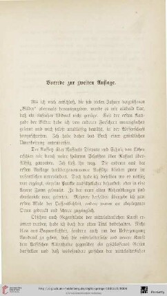 Vorrede zur zweiten Auflage