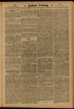 Zweite Ausgabe vom Mittwoch, den 24. Dezember 1913.