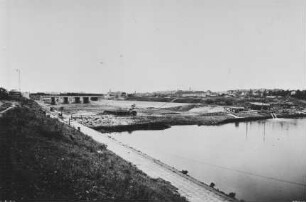 Baustelle Kanal Heilbronn, neue Eisenbahnbrücke