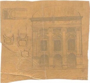 Hildebrand, Adolf von; München; Preußische Gesandtschaft und Schackgalerie, Neubau - Details