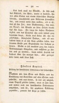 Fünftes Kapitel. Prüfung der herrschenden Definitionen des Lächerlichen