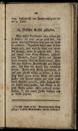 18. Gefüllte Aepfel gebacken.