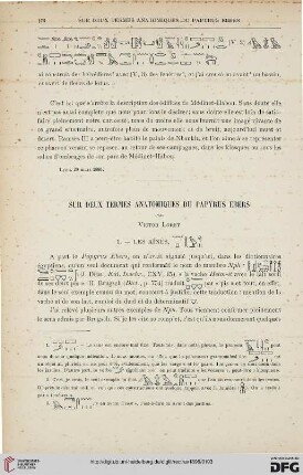 18: Sur deux termes anatomiques du papyrus Ebers