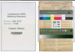 Entnazifizierung Wilhelm Krapohl , geb. 08.09.1891 (Kaufm.angest.)