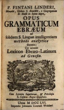 Opus grammaticum ebraeum ...