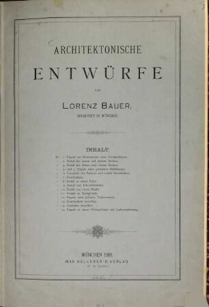 Architektonische Entwürfe