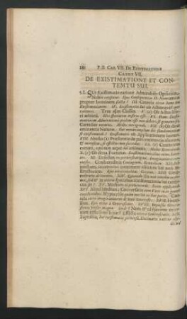 Caput VII. De Existimatione Et Contemtu Sui.