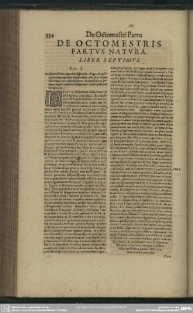 De Octomestris Partus Natura. Liber Septimus