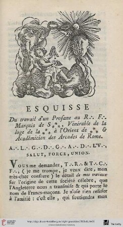 Esquisse du travail d’un Profane […]