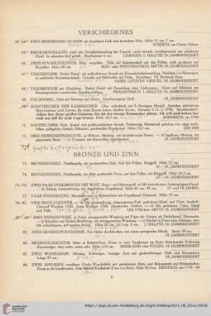 Bronze und Zinn (Nr. 73-94)