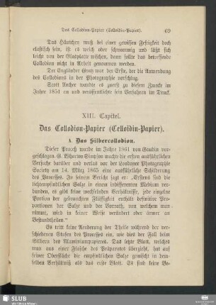 XIII. Capitel. Das Collodion-Papier (Celloidin-Papier)