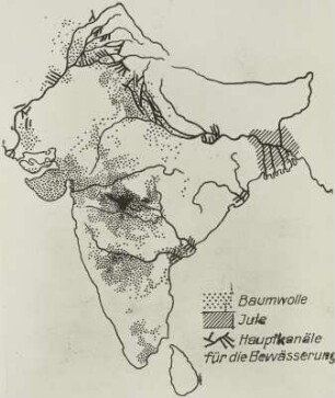 Indien, Baumwolle und Jute