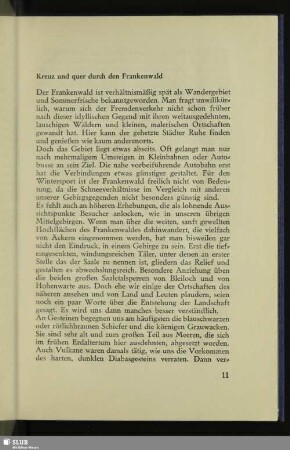 Kreuz und quer durch den Frankenwald