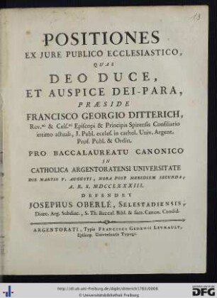 Positiones Ex Jure Publico Ecclesiastico