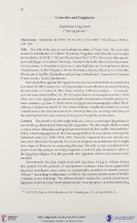 Comedies and Fragments
