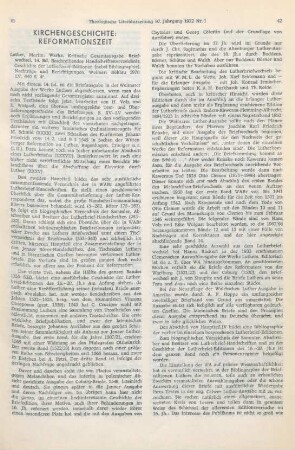 41-43 [Rezension] Luther, Martin, Werke. Kritische Gesamtausgabe. Briefwechsel. 14.Bd.