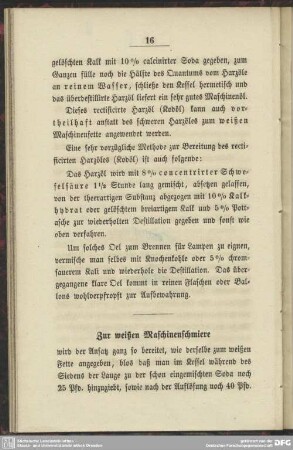 Zur weißen Maschinenschmiere
