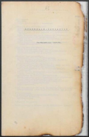 1927/28: Jahresbericht ... - 1927/28