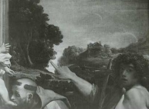 Thronende Madonna mit dem heiligen Matthäus