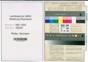 Entnazifizierung Hermann Reibe , geb. 14.05.1906 (Ingenieur)