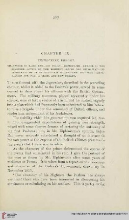 Chapter IX: Trimbukjee, 1815-1817