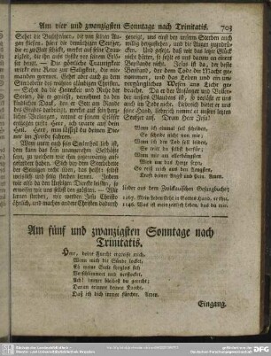 Am fünf und zwanzigsten Sonntage nach Trinitatis