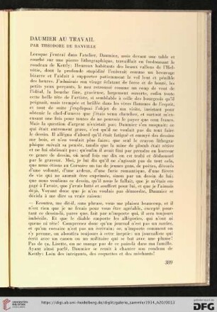 Daumier au travail