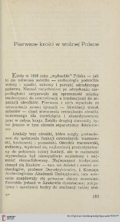 Pierwsze kroki w wolnej Polsce